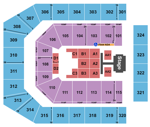 Co-Op Live Dude Perfect Seating Chart